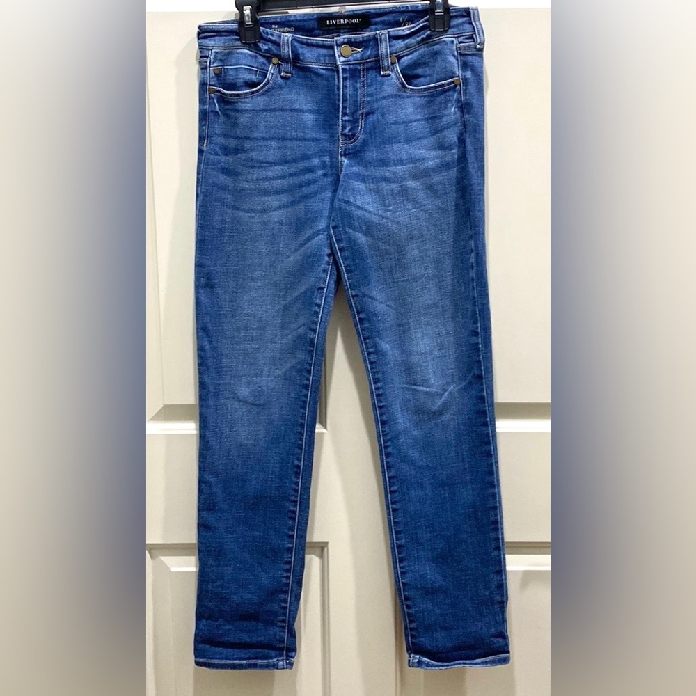 Liverpool Women's Classic Blue Boyfriend Jeans